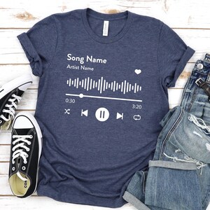Custom Song Name Shirt Gift For Birthday, Custom Artist Name Shirt, Custom Song Name T-Shirt, Favorite Song Tee, Custom Favorite Artist Tee
