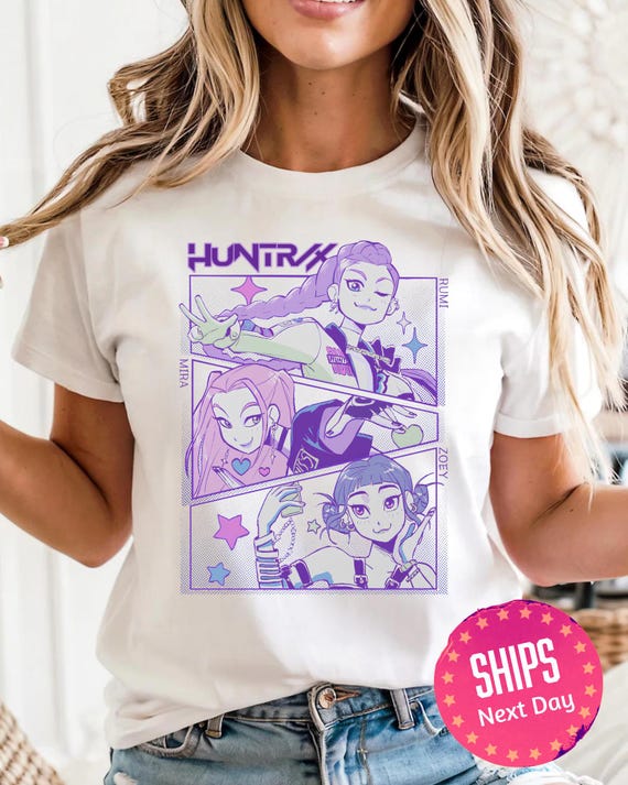Kpop Demon Hunters Shirt, Jinu Manga Shirt, Korean Pop Lover Gift, Kpop Huntrix Shirt, Demon Hunter Merch, Saja Girls Fan Shirt, Kpop Shirt