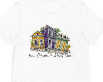 New Orleans Mardi Gras T-Shirt, Mardi Gras T-Shirt, NOLA, Carnival, Louisiana Unisex t-shirt