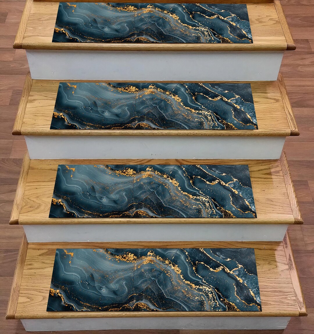 Merida Stair Rug Marble Stair Tread Rug: Non-slip Stairway Decor (8.66x29.5in) - Etsy