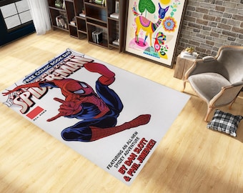 Spiderman Comic Book Rug: Legend Kids Decor, Movie  Carpet