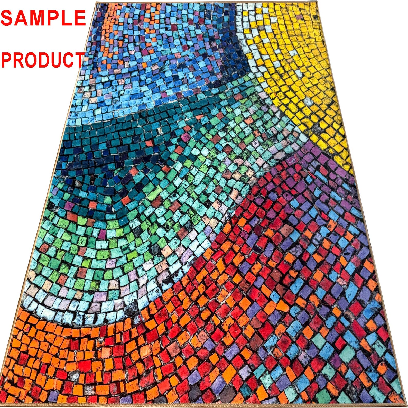 Rock Pattern Rugs Stone Patterned Outdoor Rug: Washable Non-slip Patio Carpet - Etsy