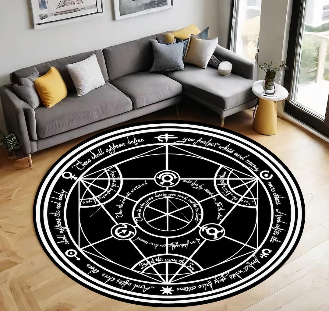 FMA Transmutation Circle Rug: Anime Full Metal Alchemist Non-slip ...