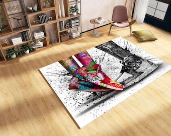 Custom Sneakers Rug: Personalized Sneakerhead Decor