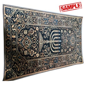 Christian Prayer Rug: Jesus Decor, Catholic Mat, Orthodox Carpet, Cross Design image 7