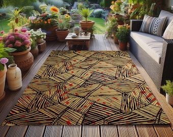 Tappeto da esterno, tappeto da patio, tappeto da esterno, tappeto decorativo, tappeto da soggiorno, tappeto a fantasia, tappeto da area, tappeto, regalo ideale per la casa, tappeto lavabile, tappeto antiscivolo