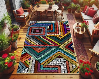 Outdoor Rugs for Patio,Poolside Rugs,Garden Decoration,Outdoor Decor,Entry Way Rug,Ruggable Rug,Outdoor Carpet,Garden Rug,Gift For Home