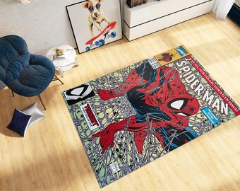 Spiderman Comic Book Rug: Legend Kids Decor, Super  Hero Carpet
