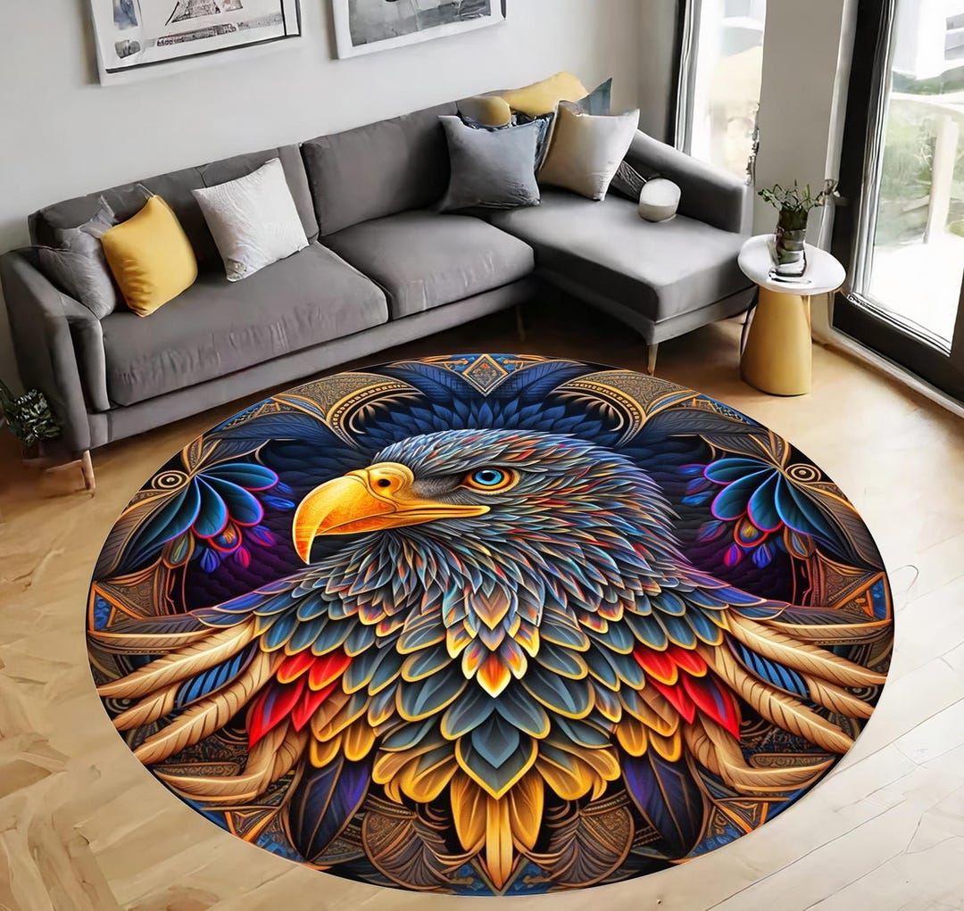 Eagle Rug, Patriotic Decor, Bald Eagle Rug, Eagle Decoration, Animal ...