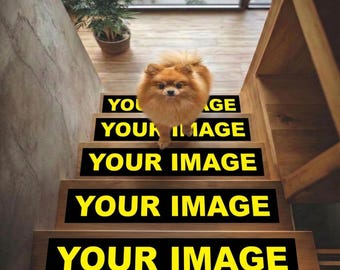 Custom Stair Treads: Non-Slip Rugs for Steps, Indoor Washable Decorative Carpet, Custom Stair Runner Rug Set, Personalized Step Mat