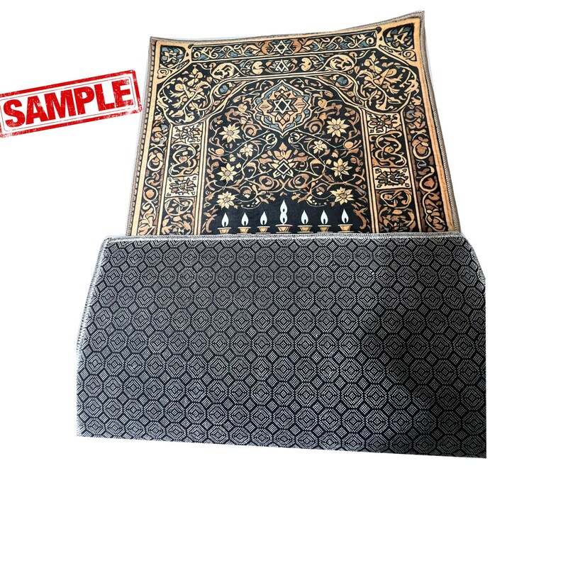 Christian Prayer Rug: Jesus Decor, Catholic Mat, Orthodox Carpet, Cross Design image 8