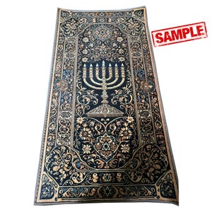 Christian Prayer Rug: Jesus Decor, Catholic Mat, Orthodox Carpet, Cross Design image 5