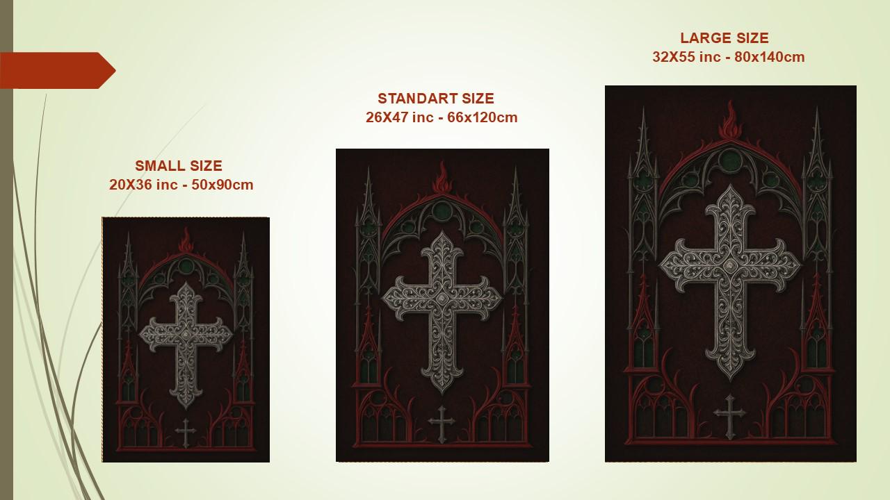 The Seven Last Words of Jesus Christ on the Cross Prayer Rug: Elegant ...