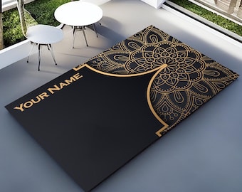 Personalized Turkish Prayer Rug: Ramadan Eid Gift, Muslim Mat