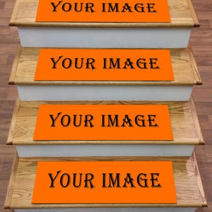 Custom Stair Treads: Personalized Stair Rug Set (22x75cm)