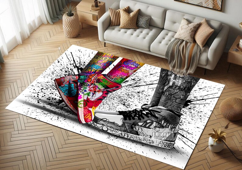 Custom Sneakers Rug: Personalized Sneakerhead Decor - Etsy