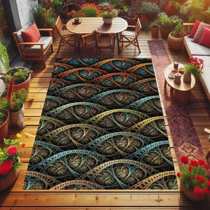 Garden Decoration,Outdoor Decor,Outdoor Rugs for Patio,Poolside Rugs,Entry Way Rug,Ruggable Rug,Outdoor Carpet,Garden Rug,Gift For Home