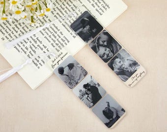 Personalized Photo Bookmark, Acrylic Bookmark with Tassel, Gift for Book Lovers