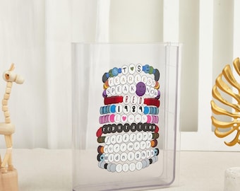 Personalized Acrylic Book Vase, Custom Quote, Shelf Decor