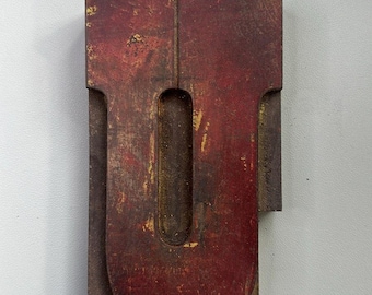 Large Wood Letterpress Block Letter U Printing Type Alphabet Sign