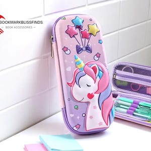 Cartoon Pencil Case Box | 3D Storage Pouch | Fun School Organizer Kit | Durable Kids Stationery Holder | Cute Gift for Students
