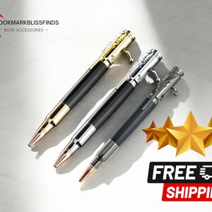 Kreative Metall Kugelschreiber | Bolt Action 1.0 mm Druckstift | Büro-und Geschäftsgebrauch | Hochzeit-Souvenir | Geschenkidee für Männer