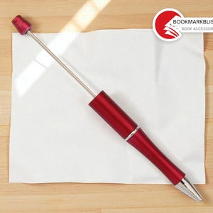 Creatieve kralenpennenset | Kleurrijke balpen schrijfgerei | Leuke schoolbenodigdheden | Set pennen met kleurverloop kralen | Cadeau voor studenten