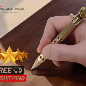 Kugelschreiber mit Glasbrecher | Hergestellt aus Metall Bolt Action Pen | Ideales Geschenk Hochzeiten und Graduierungen Tragbares Überlebenswerkzeug