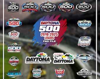 Daytona 500 Logos 2010-2025: Digital Design Set (PNG)
