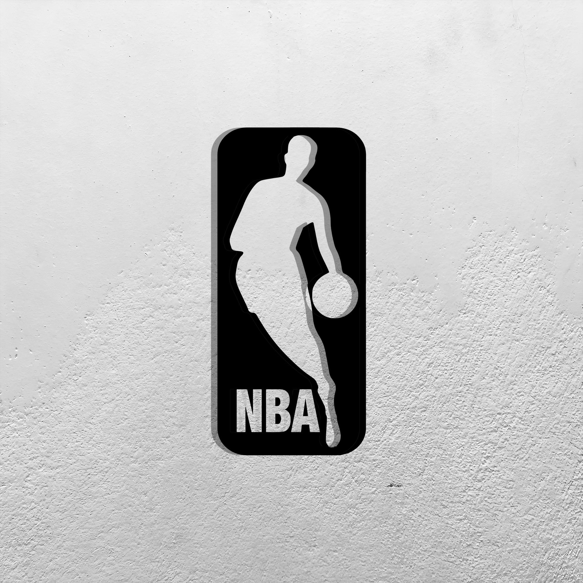NBA LED Wall Sign: Color Changing Lighted Wood Decor - Etsy