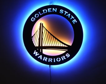 Golden State Warriors LED Wall Art: NBA Fan Gift