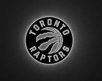 Toronto Raptors LED Wall Art: NBA Lighted Wood Decor