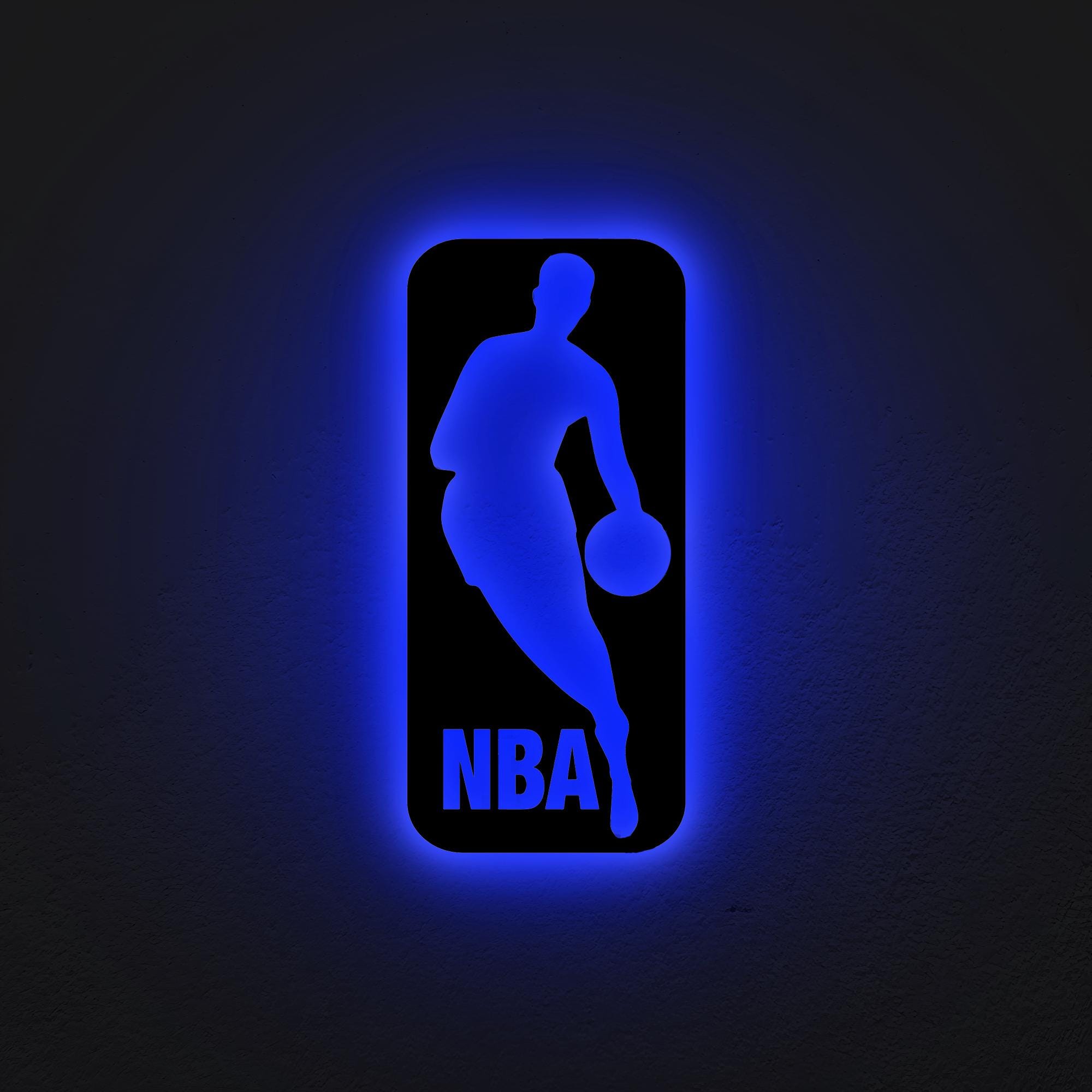 Led Frame Nba NBA LED Wall Sign: Color Changing Lighted Wood Decor - Etsy