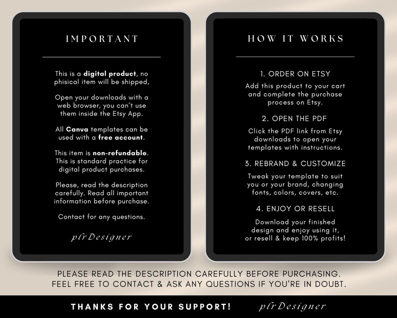 Etsy High Quality Premium PLR Hyperlinked Digital Planner with Private Label Rights