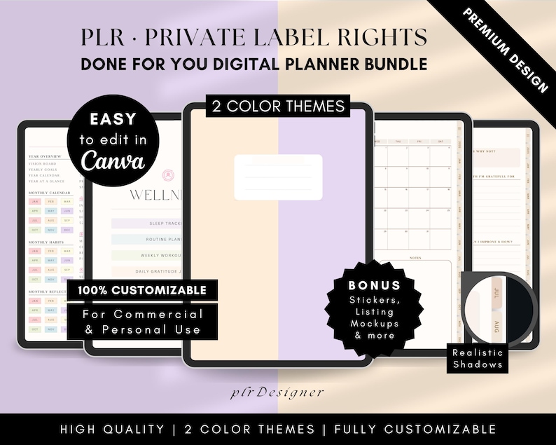 Resell Rights, PLR Templates, Canva Templates, PLR Planner, PLR Digital Planner, PLR Digital Products