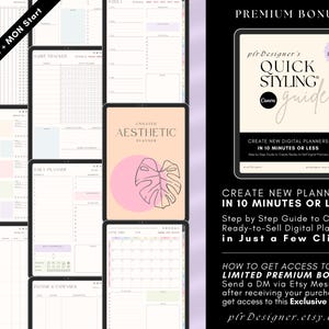 100% Customizable Editable Canva Planner Templates. Quick Styling - Easy to Customize, Edit and Use.