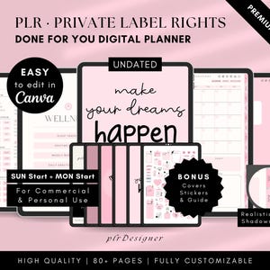PLR Digital Planner with Resell Rights for Goodnotes Notability Noteshelf Nebo Xodo Remarkable Samsung Notes