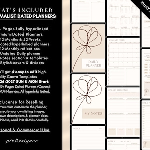 PLR Planner 2026 2027, PLR Digital Planner 2026 2027