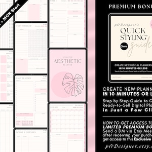 Quick Styling Easy Customizable Canva Templates Instant Download Links for Personal and Reseller Commercial Use