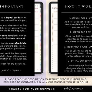 PLR Digital Planner 2026 2027 & Undated PLR Canva Templates Editable, DFY Digital Planner, Plr Digital Planner Hyperlinked, Plr Digital Journal, Resell Planners with Private Label Rights, Reseller Rights Digital Planner PLR, SUNDAY and MONDAY Start