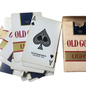 Vintage Full Deck of Old Gold Brand Cigarettes Playing Cards 1970s (T1)