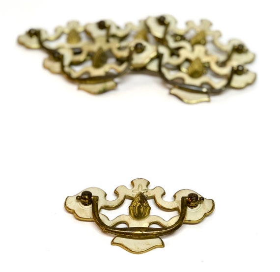 Six Vintage 1960s Drawer Pulls Pineapple Accents Mid Etsy