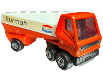Vintage 1973 Burmah Matchbox Superfast Freeway Gas Tanker no. 63, Lesney Products, Made in England