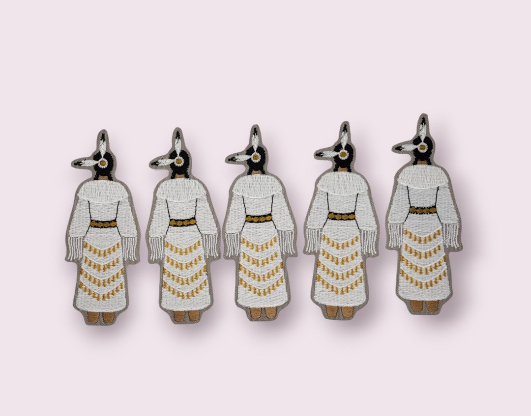 5 Jingle Dress Dancers Iron on Applique Patches, Native American ...