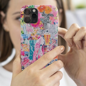 Coastal Coquette Collage Handyhülle, Adrette und ästhetik, iPhone 16 15 14 13 12 Pro Max, Samsung Galaxy S25 S23 S22 Ultra Pixel 9 Pro