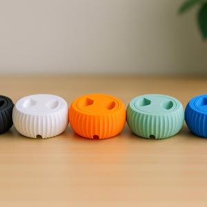 Minimalist Cable Winder Organizer, 3D Printed Compact Rotating Cord Management for Desk & Travel, Sleek Cable Storage for 3ft 6ft 10ft Wires