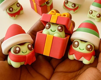 Christmas Clicker Fidget Toy | Limited Edition Holiday Keychain | ASMR, Stress Relief, ADHD, Stim, Button Clicker, Collectible Gift