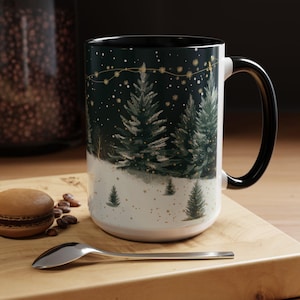 Winter Wonderland Coffee Mug - Cozy Hot Beverage Cup for Holidays, Christmas Gift, Winter Decor, Festive Mugs, Tea Lover's Delight