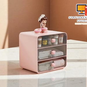 Desktop Drawer Organizer | Multi-Layer Storage Box | Office Supplies Holder | Stationery Divider Cabinet | Cosmetic Accessory Caddy