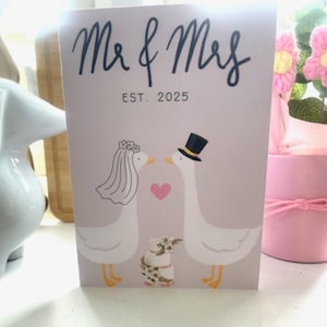 Carte de mariage drôle de Mr et Mme A6 | Carte de félicitations pour les jeunes mariés | Carte de mariage humoristique| Carte de mariage des jeunes mariés|